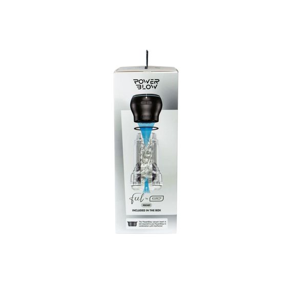 Мастурбатор Kiiroo Feel Pocket Crystal с всасывающей интерактивной насадкой PowerBlow Combo Set | Зображення 6