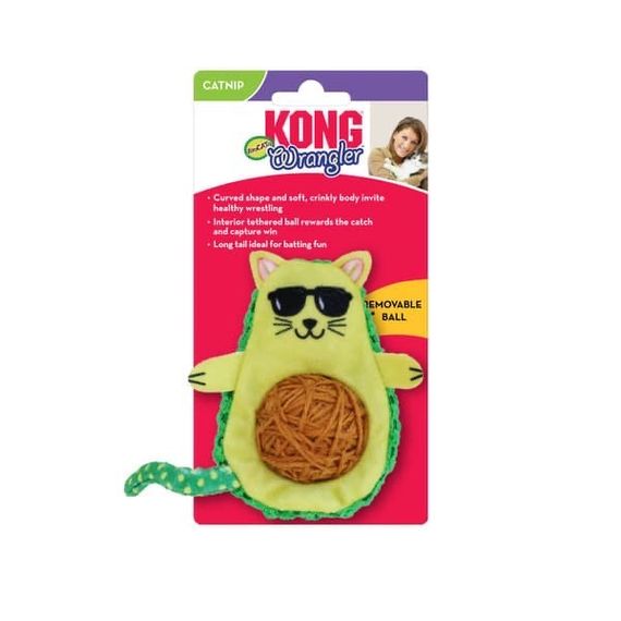 Іграшка для котів Kong Wrangler AvoCATo, 11.5 см