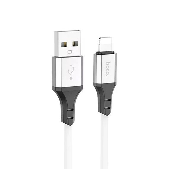 Кабель Hoco X86, Lightning-USB, 2.4A, длина 1м, White | Зображення 3