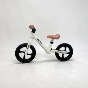 Беговел CRUZZER M9 12" карбоновый детский без педалей с литыми колесами Белый
