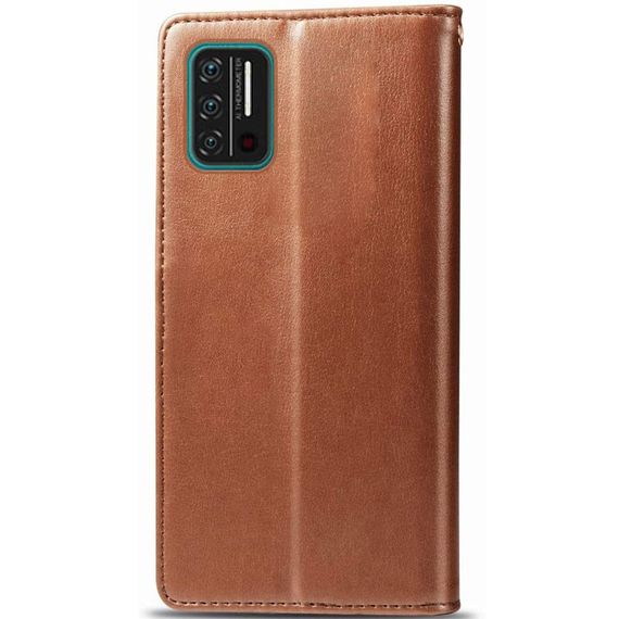 Шкіряний чохол-книжка GETMAN Gallant (PU) для Umidigi A7s Штучна шкіра, Слот для візитки, Коричневий | Зображення 3