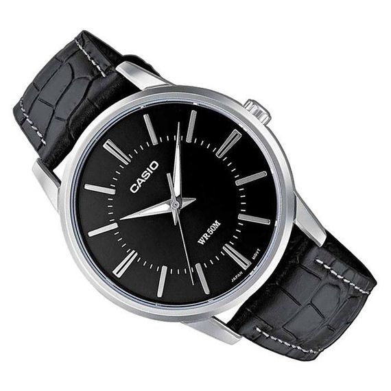 Мужские часы водонепроницаемые с кожаным ремешком оригинал Япония Casio Collection MTP-1303PL-1AVEF | Зображення 2