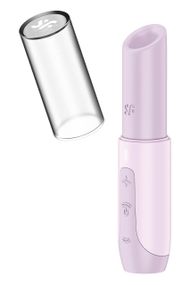 Стимулятор клітора хвильовий Satisfyer Secret Kiss у формі помади, рожевий sexstyle