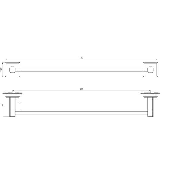 Тримач рушників TOPAZ TКВ 9912/45 | Зображення 1
