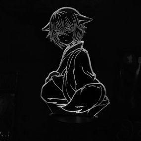 Акриловый светильник-ночник Томоэ 2 белый tty-n001847