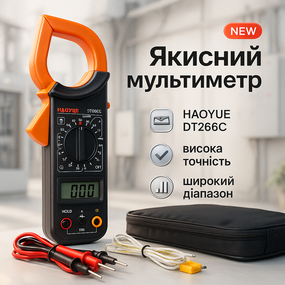 Точный тестер напряжения HAOYUE DT266C, Электронный тестер мультиметр, Цифровой мультиметр для тока VQ-37