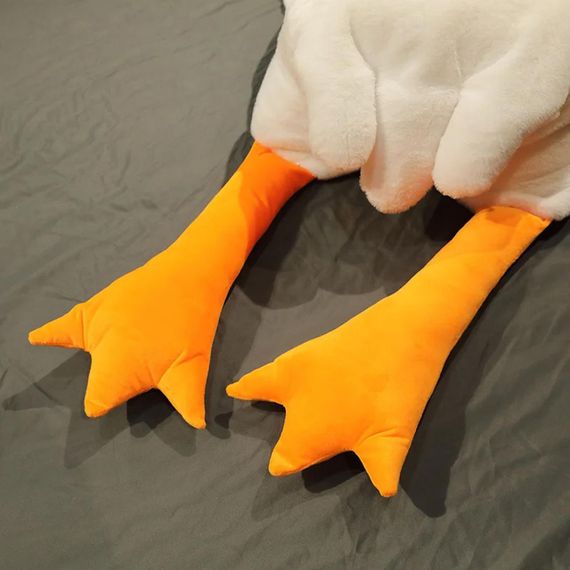 Плюшева іграшка подушка (50-90см), 50 см, Гусак / Дитяча м'яка іграшка-обіймашка / Іграшка антистрес | Зображення 4