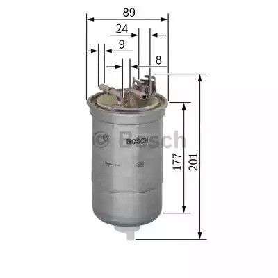 Фільтр паливний дизель AUDI, SEAT, SKODA, VW BOSCH (0450906374) | Зображення 4