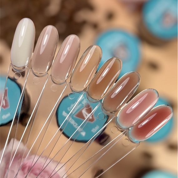 Моделюючий гель AVDEEVA COFFEE ROSE builder gel №04 (бежево-коричневий) 15мл HEMA & TPO FREE | Зображення 2