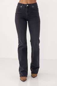 Жіночі прямі джинси з високою посадкою - чорний цвет, 40р (є розміри)