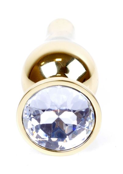 Анальний затор Boss Series - Jewellery Gold BUTT PLUG Clear, BS6400066 Sex Aura | Зображення 2