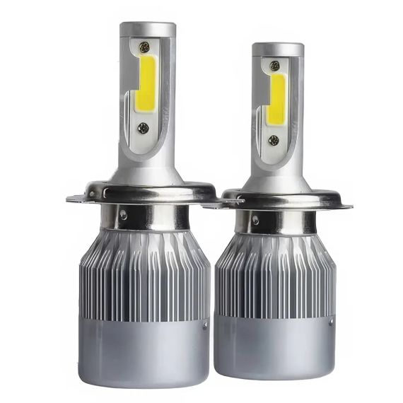 Комплект автомобильных светодиодных LED ламп с охлаждением С6 LED H4 LED лампы для авто 3800Лм | Зображення 1