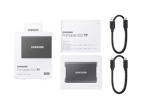 Накопичувач SSD USB 3.2 1TB T7 Samsung (MU-PC1T0T/WW) (MU-PC1T0T/WW) | Зображення 7