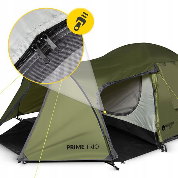Намет туристичний Mountain Goat Prime Trio 3-місний Olive (P-5905973406574) | Зображення 2