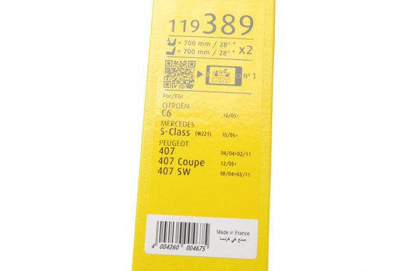 Щітки склоочисника 700 700mm Citroen C6 Peugeot 407 04-12 119389 | Зображення 3
