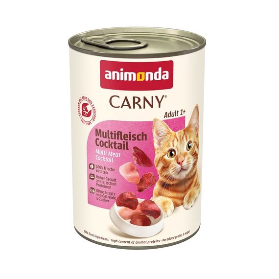 Влажный корм Animonda Carny для взрослых кошек, мультимясной коктейль, 400 г