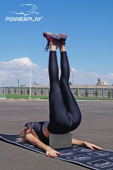 Блок для йоги PowerPlay 4006 Yoga Brick Сірий | Зображення 5