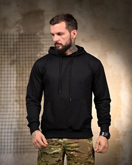 Мілітарі Худі Король Посадки black РП7402 | Зображення 1