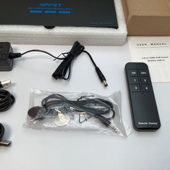 VPFET 8K HDMI KVM-переключатель 4x1 (VP-SW241) – USB 3.0 | Зображення 2