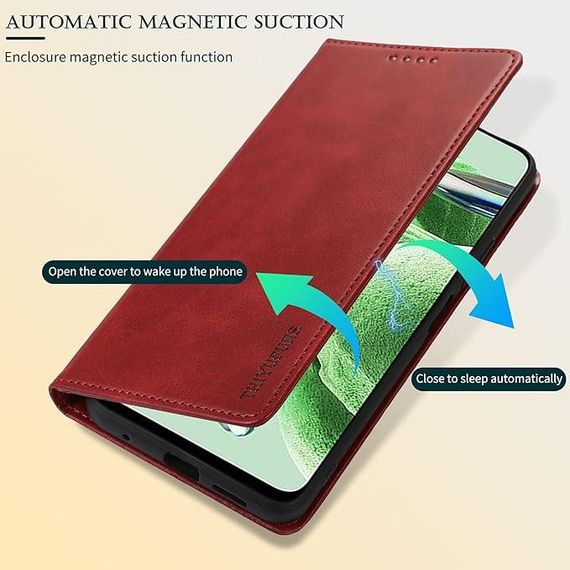 Чохол-книжка із загартованим склом, Гаманець зі штучної шкіри Магнітний фліп-гаманець для Xiaomi | Зображення 1