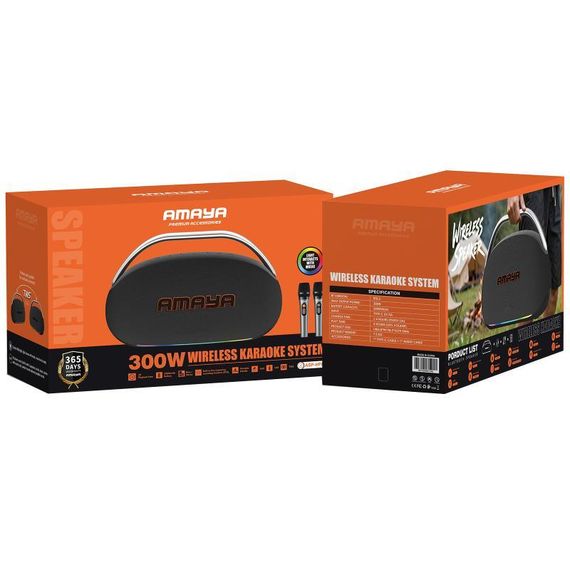 Bluetooth Колонка Amaya HP6 Party 300W Black | Зображення 1