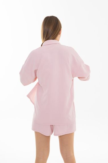 Костюм четверка 4Profi Рубашка + Штаны + Шорты + Топ  пудровый размер M | Зображення 2