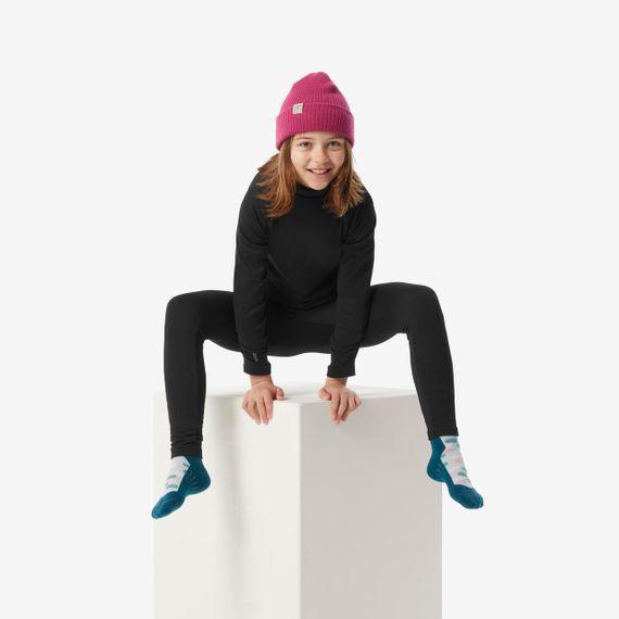 Термофутболка дитяча 500 для лижного спорту чорна - 4 роки 98-104 см | Зображення 7