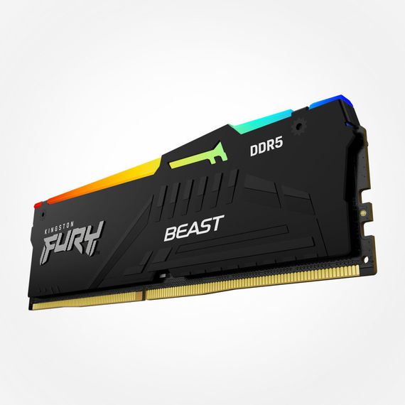 Модуль пам'яті для комп'ютера DDR5 64GB (2x32GB) 5200 MHz Beast RGB EXPO Kingston Fury (ex.HyperX) (KF552C36BBEAK2-64) | Зображення 4