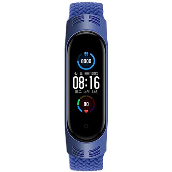 Тканинний монобраслет Braided Solo Loop для Xiaomi Mi Band 3/4/5/6 (S) | Зображення 1