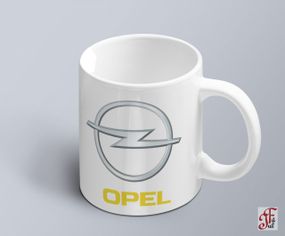 Чашка  з принтом авто логотип Opel  (02010102010)