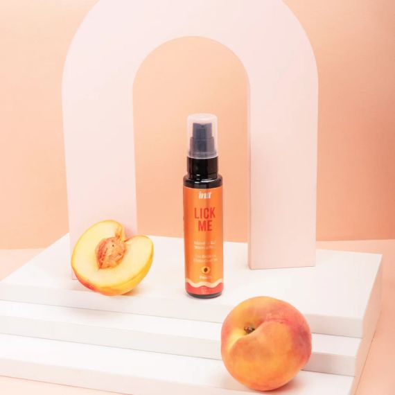 Оральный лубрикант с согревающим эффектом INTT COSMETICS Lick Me Kissable Gel, персик, 50 мл Sex Aura | Зображення 1