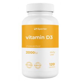Витамин D3 Sporter Vitamin D3 2000 ME 120 софт гель