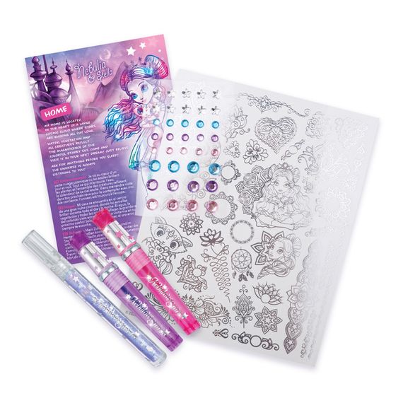 Набір для творчості Боді-арт: Зіркове сяйво Nebulous Stars 11012, 40 татуювань | Зображення 1