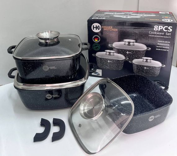 Каструлі гранітні чорні XPRO HK-302 (41921-HK-302 ЧЕРНЫЕ_1894)