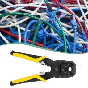 Клещи для обжима витой пары RJ45 Инструмент опрессовки штекеров коннекторов Lan сетевого кабеля