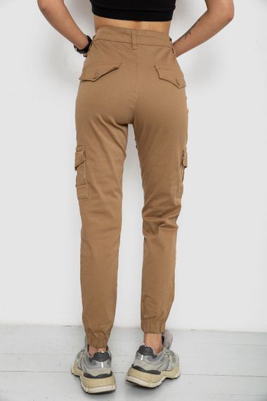 Джинсы женские карго, цвет коричневый, 182R5654 | Зображення 3