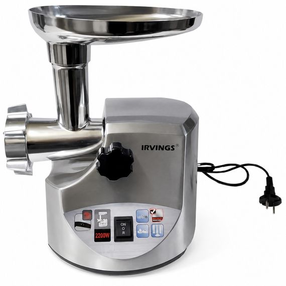 Мясорубка электрическая Irvings IMGEM01, 2200 Вт, с металлическим шнеком и реверсом, для дома и кухни | Зображення 1