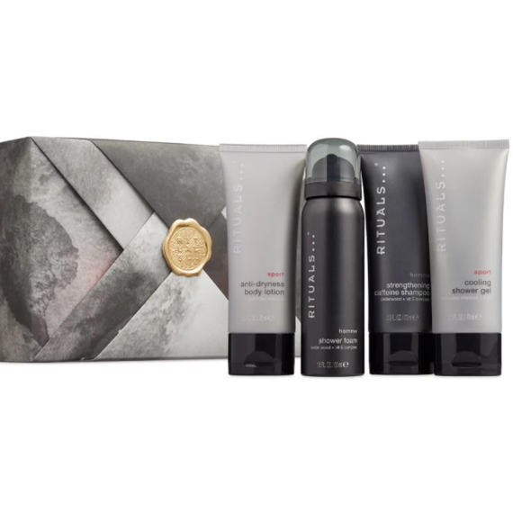 Подарочный набор RITUALS... sport 4 bestsellers S (shower foam, shower gel, shampoo, body lotion)