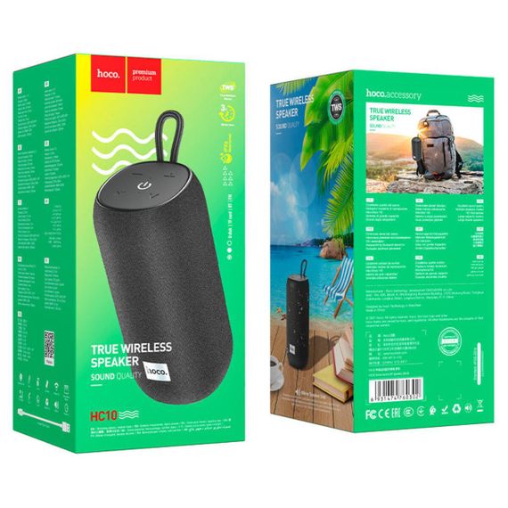 Портативна колонка HOCO HC10 Sonar sports BT speaker Black | Зображення 2