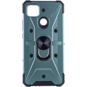 Ударопрочный чехол Pathfinder Ring для Xiaomi Redmi 9C / 10A TPU+PC, Кольцо-держатель, Зеленый / Green