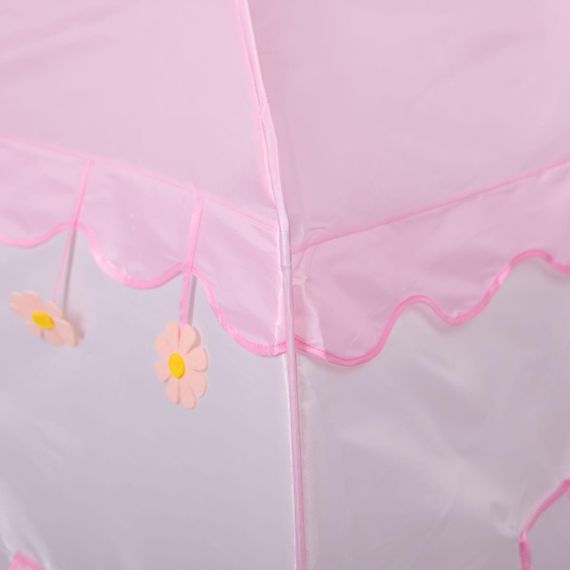 Дитячий ігровий намет будиночок для дівчаток 125×100×120 см намет будиночок для дітей Рожевий HP-S-1NDP | Зображення 5