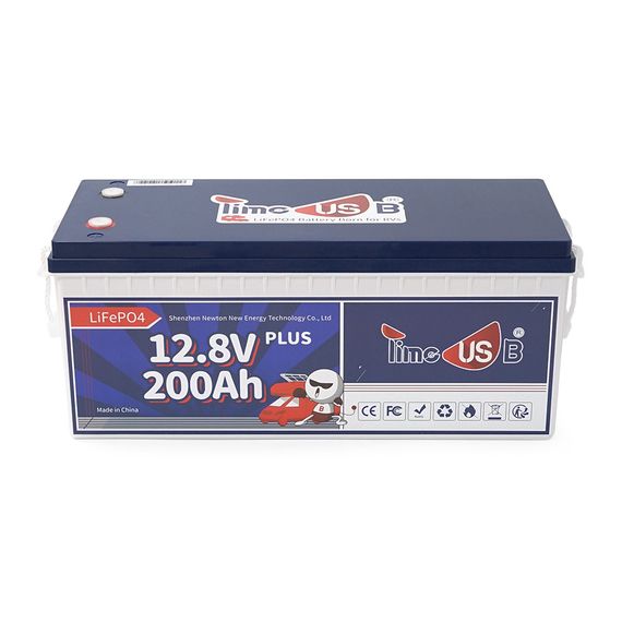 Акумуляторна батарея LiFePO4 Timeusb 12.8V 200Ah Plus, 2560Wh, BMS 200A, 532*207*216мм | Зображення 1