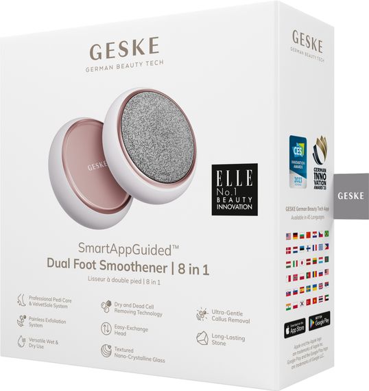 Набір для догляду за стопами GESKE Dual Foot Smoothener 8в1 starlight | Зображення 6