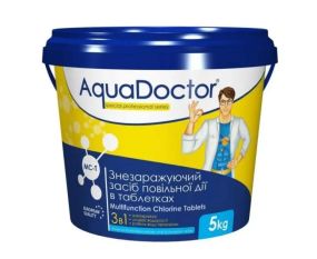 AquaDoctor MCT-5, Мультитаб. (хлор, альгіцид, коагулянт), 5кг