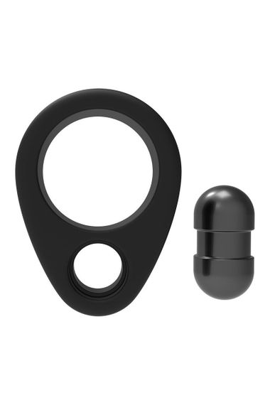 Ерекційне кільце Dreamtoys RAMROD з обтяжувачем, чорне Sex Aura | Зображення 2