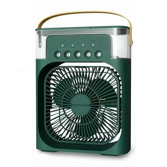Настільний вентилятор з функцією зволожувача Air Cooler Fan Міні вентилятор - кондиціонер з відділенням для льоду | Зображення 2