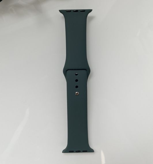 Силіконовий ремінець для розумного годинника Smart Watch 42/44 (Темно-зелений) | Зображення 5