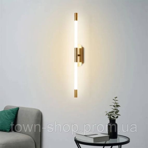 Бра настенное LED YG916/600-ab-k Латунь 7х5х60 см. | Зображення 4