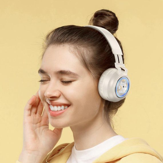 Навушники HOCO W50 Cute fun BT headphones Milky white | Зображення 4