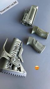 Комплект обвеса DLG Tactical для АК-47/74 из термостойкого армированного полимера Олива